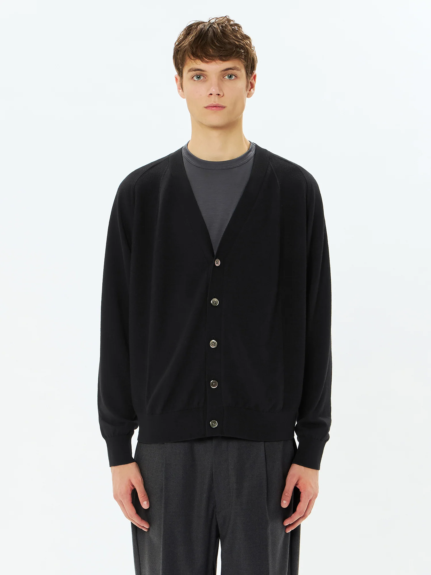 Wool x Brewed Protein Wholegarment Cardigan - Image 4