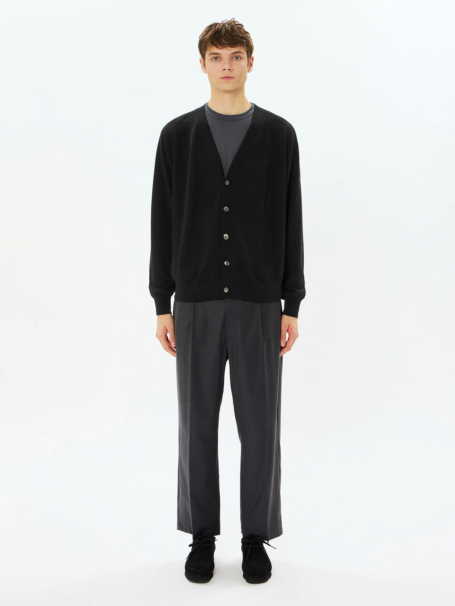 Wool x Brewed Protein Wholegarment Cardigan - Image 5