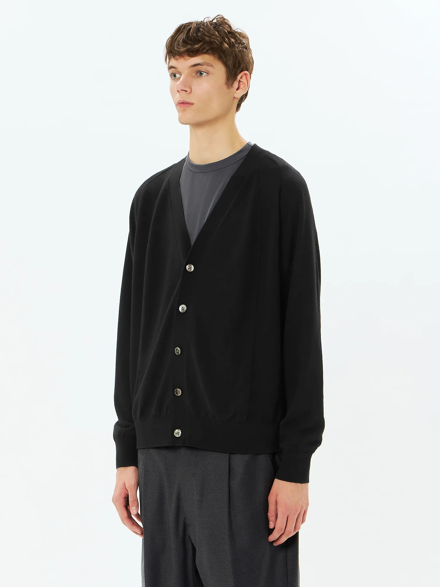 Wool x Brewed Protein Wholegarment Cardigan - Image 6