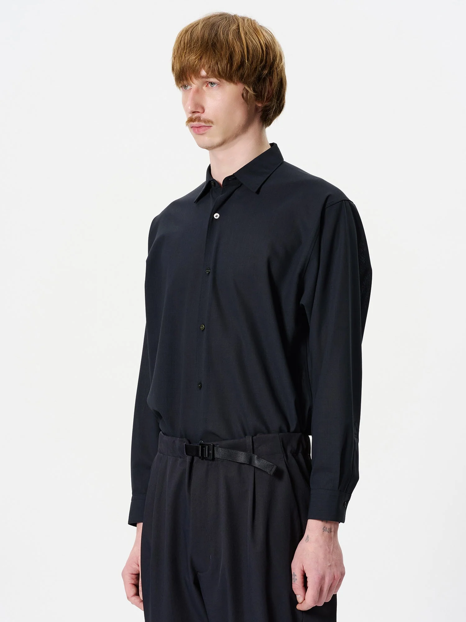 High Twisted Wool Relax Shirt - Image 5