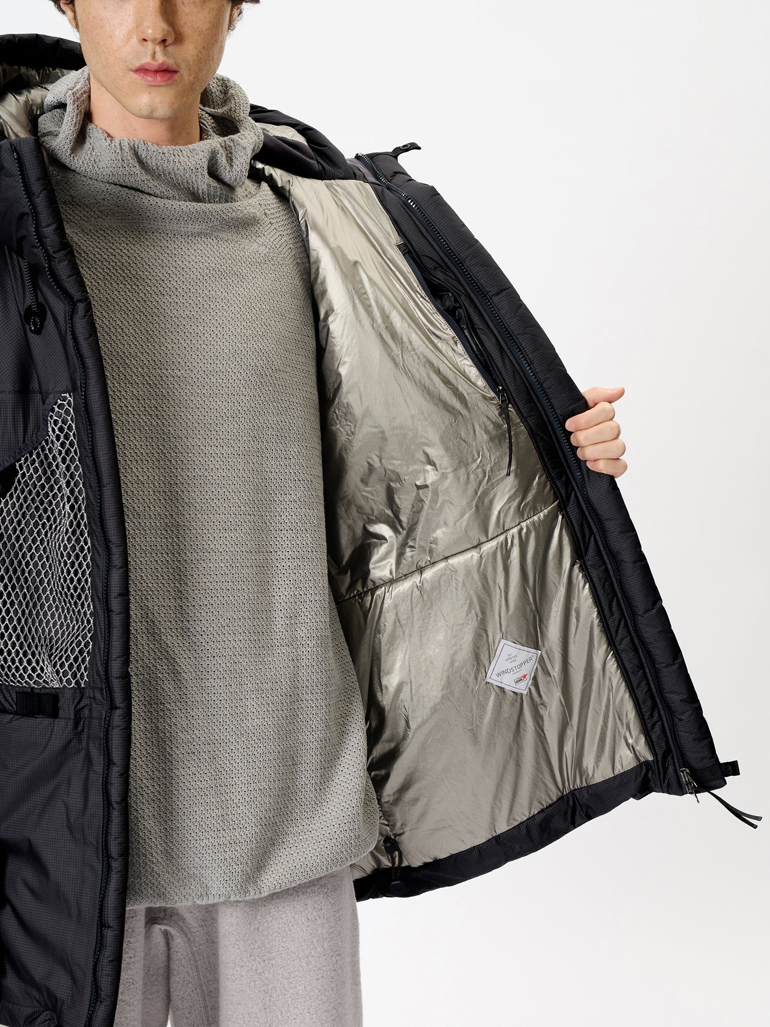 Goldwin 0 WINDSTOPPER Padded Composite Parka - Image 13